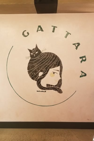 Gattara Restaurant Name and Logo Wall Art